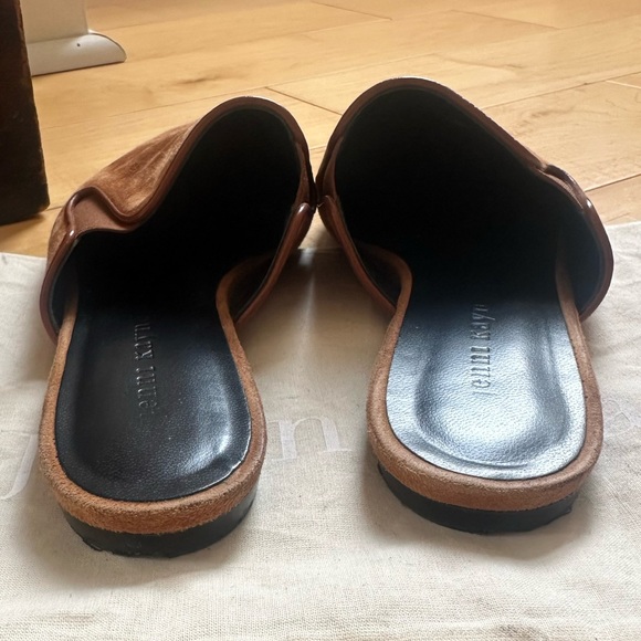 Jenni Kayne Suede Mules - Saddle Brown/Tan - Picture 5 of 6